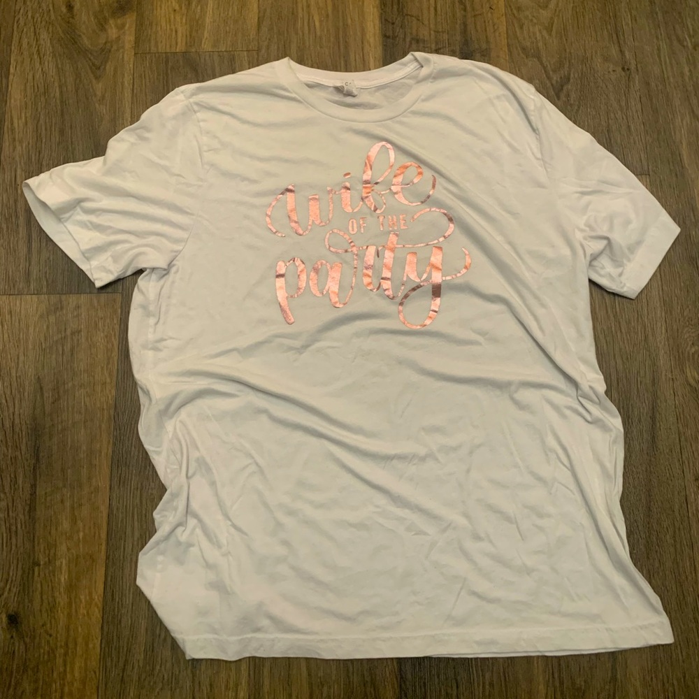 Rose Gold Wife of the Party Tee